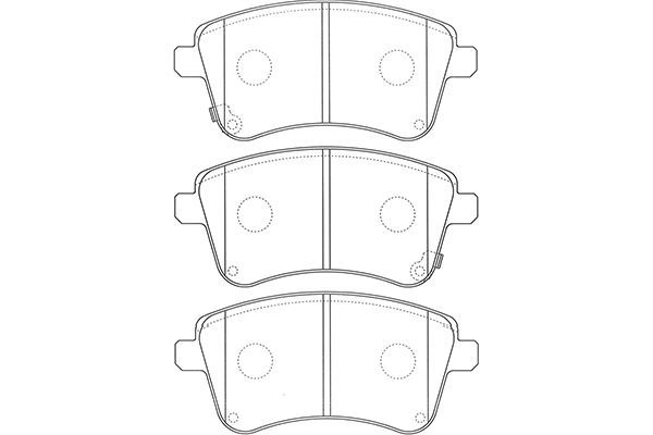 KAVO PARTS Jarrupala, levyjarru BP-4025